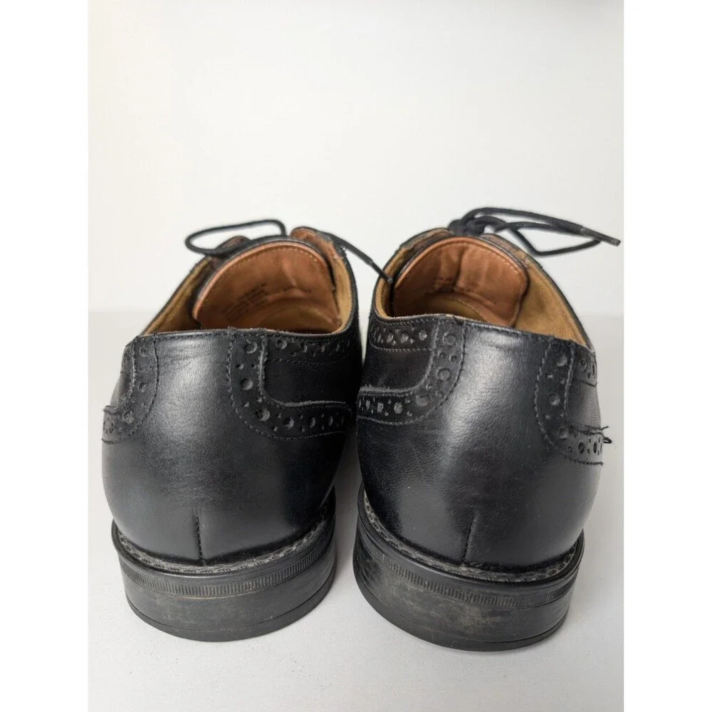 Florsheim Comfortech Ortholite Black Wingtip Lace Up Dress Shoe Oxford Size 9D
